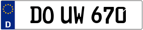 Trailer License Plate